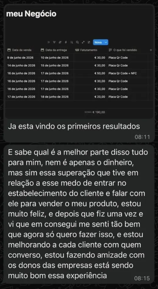 Print de aluno: primeiros resultados